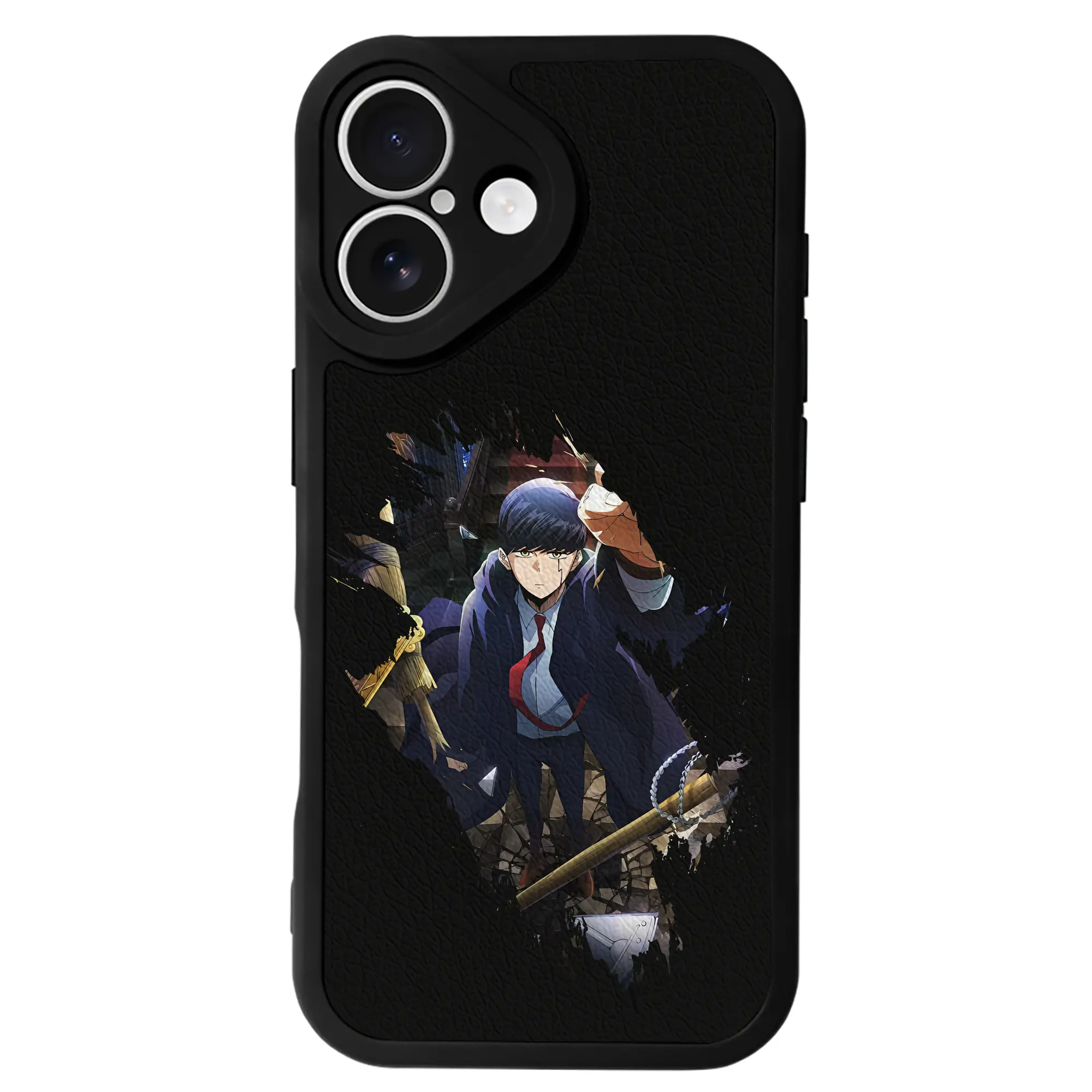 マッシュル グッズ,マッシュ・バーネデッド - IPhone 16シリーズ対応 ・ シリコンスマホケース ・ レザー調 ・ 高精度フィット ・ 耐衝撃 ・ ワイヤレス充電対応 ・ 精密カット